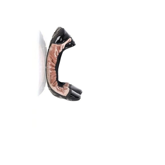 Prada Sport Patent Leather Cap Toe Ballet Flats in Brown Velvet - Picture 10 of 12